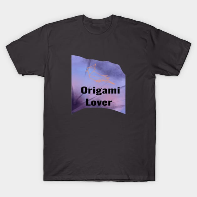 Origami Bird Silhoutte T-Shirt by Alemway